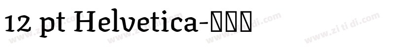 12 pt Helvetica字体转换